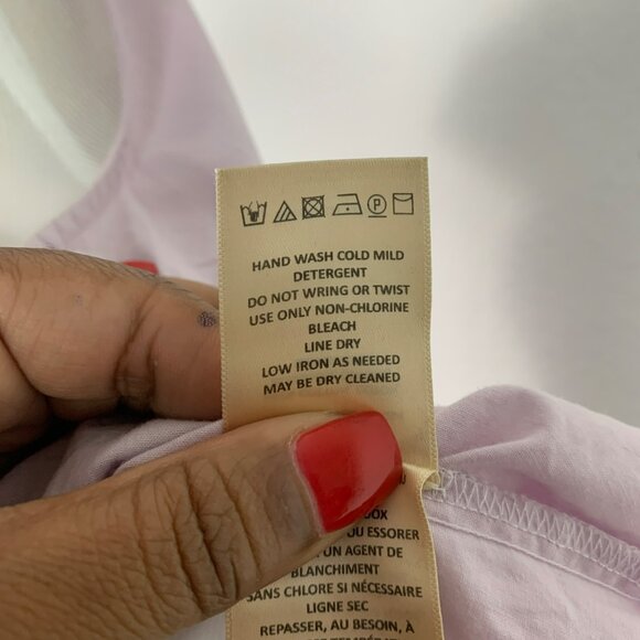 🟣🟣🟣 VANESSA VIRGINIA Women's Size 8 Lavender Purple Sleeveless Tunic Blouse - Picture 7 of 9